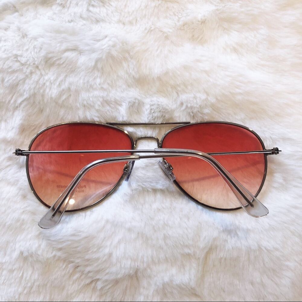 Rosalia Light Pink Full Rim Aviator Sunglasses - Picture 7 of 9